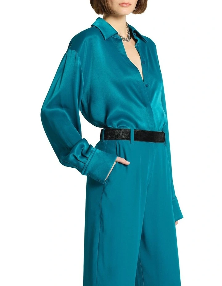 Darcey Shirt in Dark Turquoise image 3