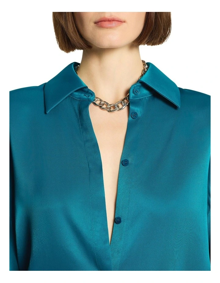 Darcey Shirt in Dark Turquoise image 4