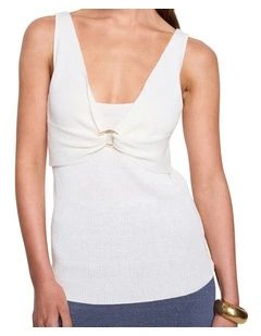 Levante Knit Cami in Ivory