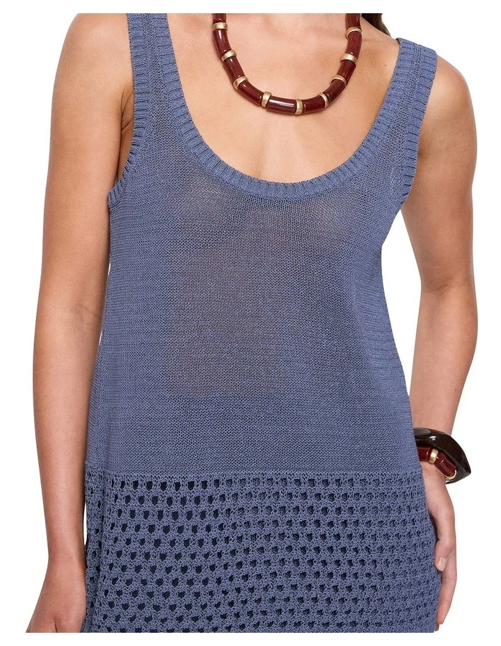 Arki Knit Tank in Indigo Steel image 1