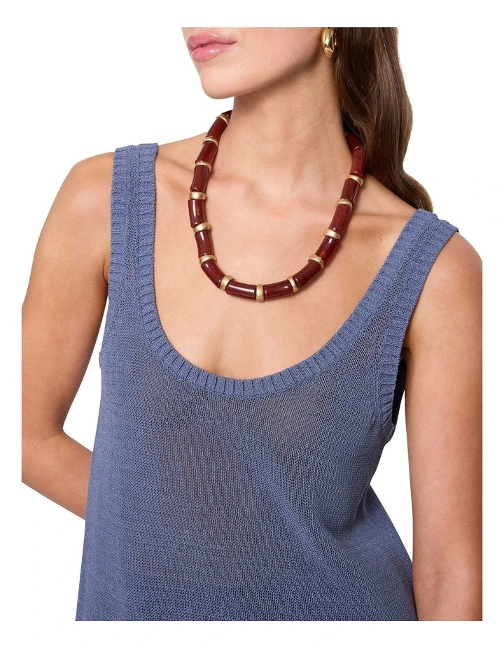 Arki Knit Tank in Indigo Steel image 3