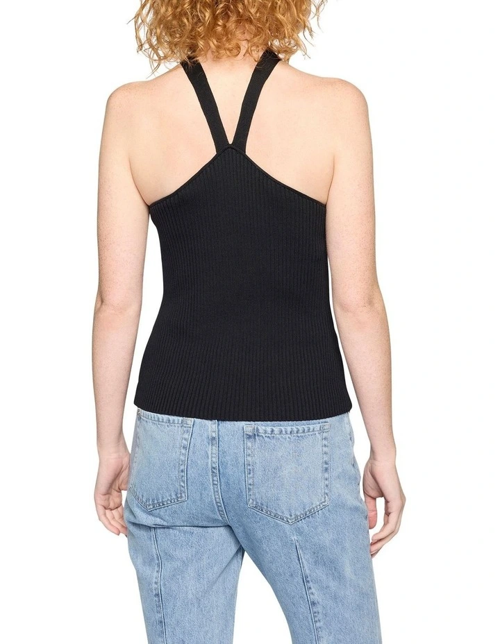 Dita Knit Tank With Hardware in Black image 4