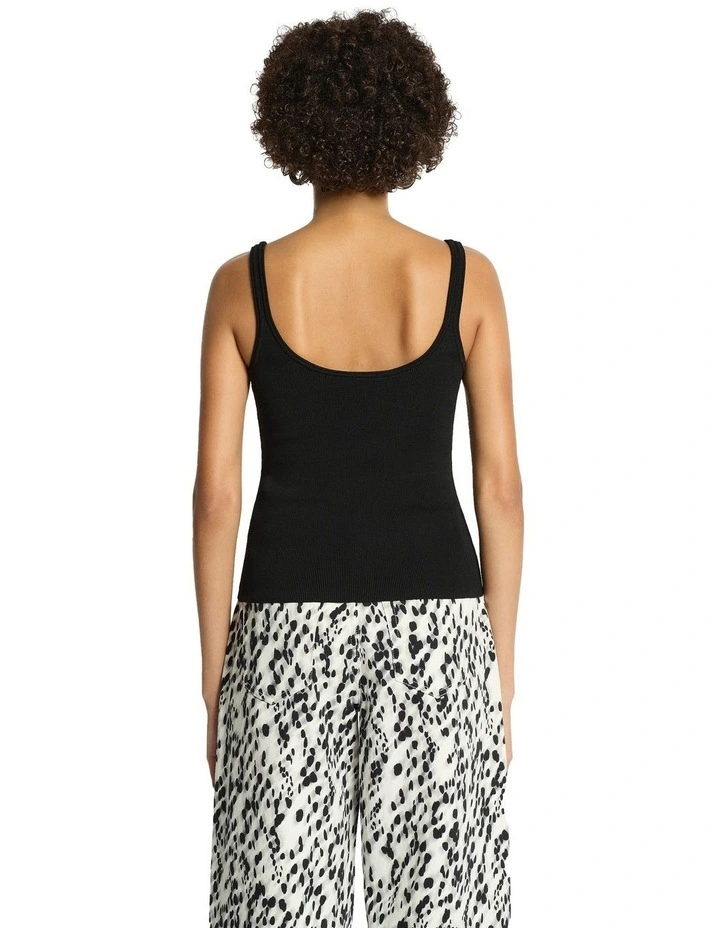 Felix Knit Tank in Black image 2