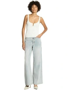 Felix Knit Tank in White