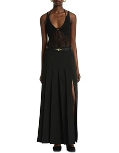 Amuse Lace Bodysuit in Black