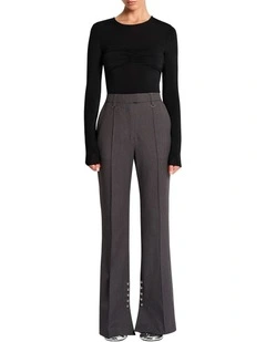 La Dama Top in Carbon Grey