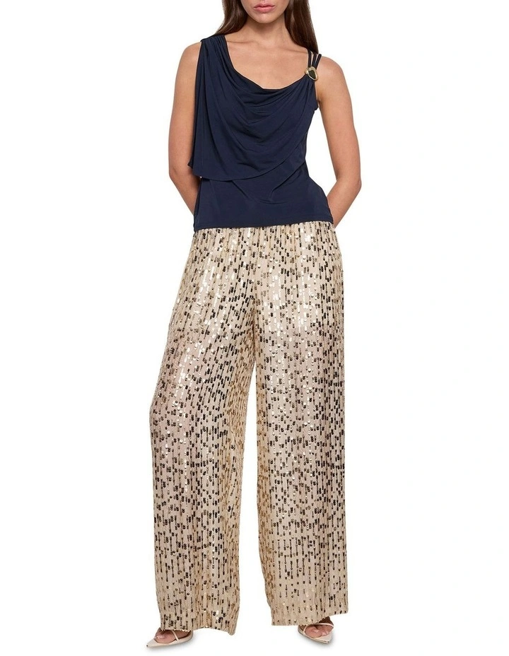 Carlita Top in Navy image 2