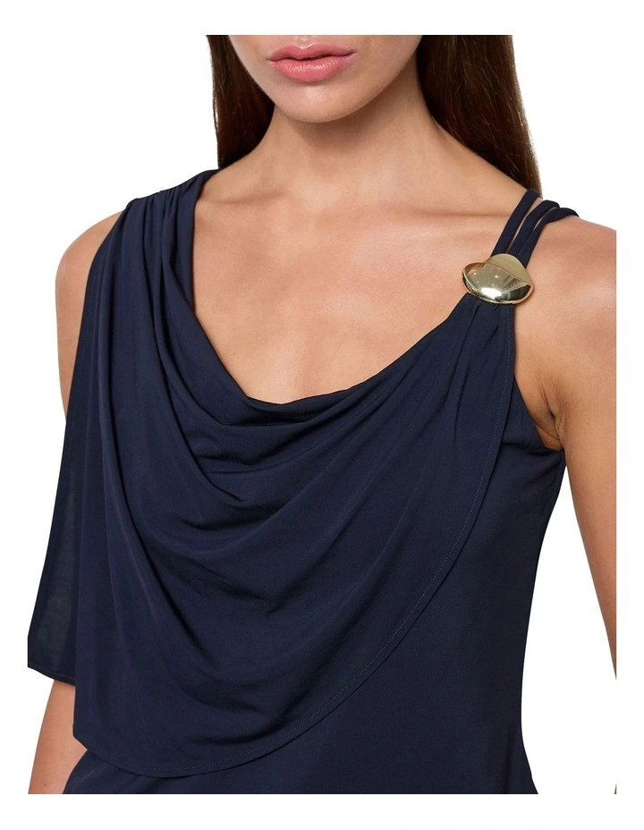 Carlita Top in Navy image 3