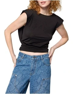 Sweet World Top in Black