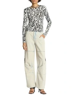 Dalmata Long Sleeve Top in Multi