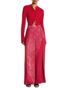 Modi Shrunken Cardigan in Rhubarb