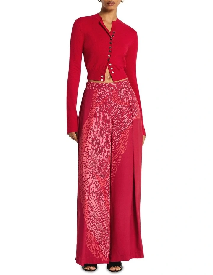 Modi Shrunken Cardigan in Rhubarb image 1