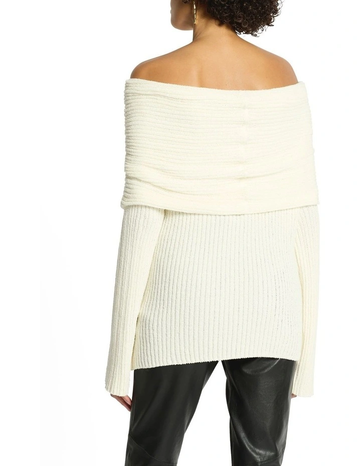 Vega Oversize Knit Top in Cream image 2