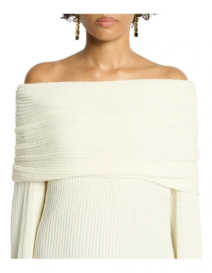 Vega Oversize Knit Top in Cream image 3
