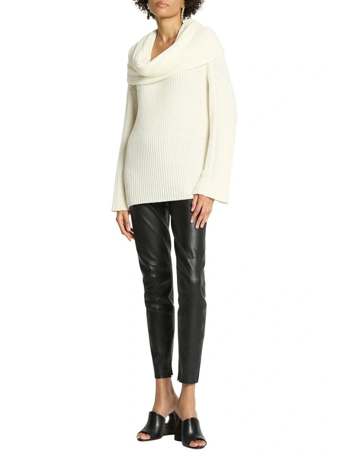 Vega Oversize Knit Top in Cream image 5