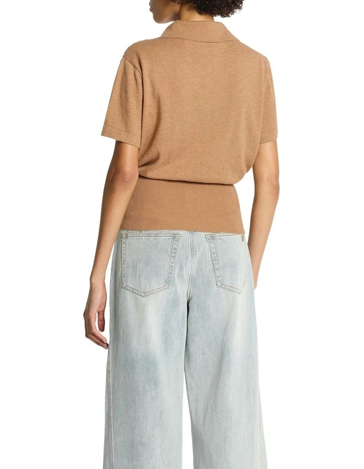 Lexi Embellished Knit Top in Acorn image 2