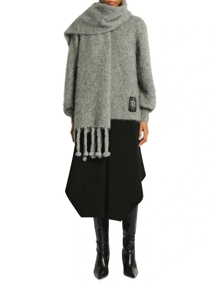 Secret Knit Jumper in Charcoal image 1