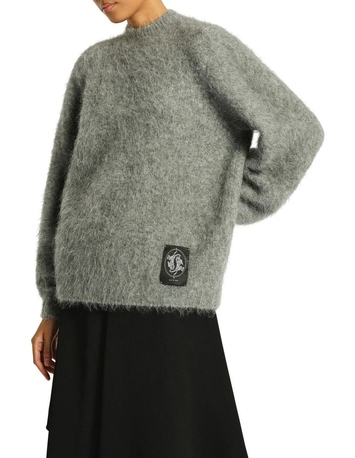 Secret Knit Jumper in Charcoal image 3
