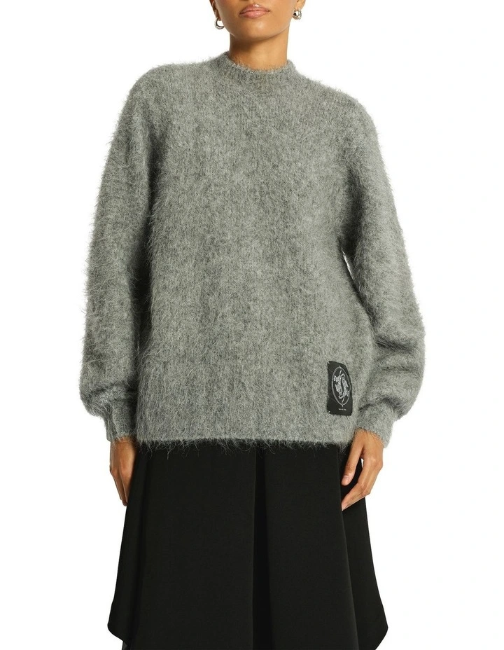 Secret Knit Jumper in Charcoal image 4