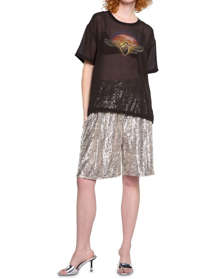 Double Darkness Top in Washed Charcoal image 2