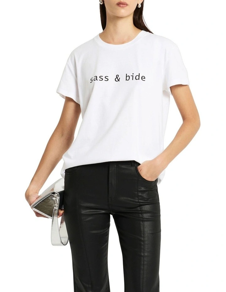 The Classics Logo Tee in Ivory/Black image 1