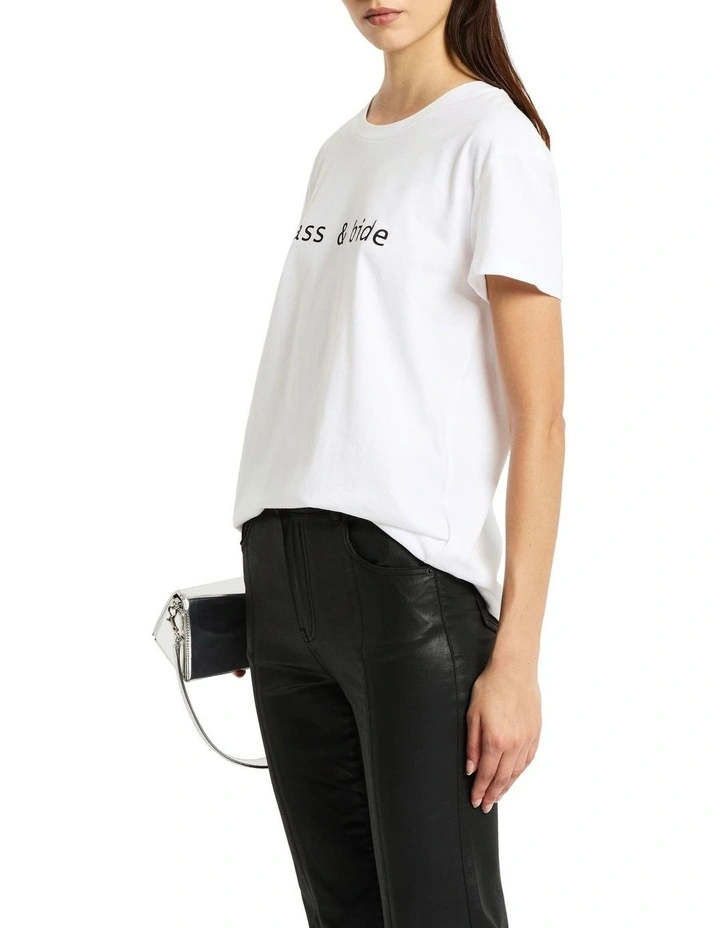 The Classics Logo Tee in Ivory/Black image 3