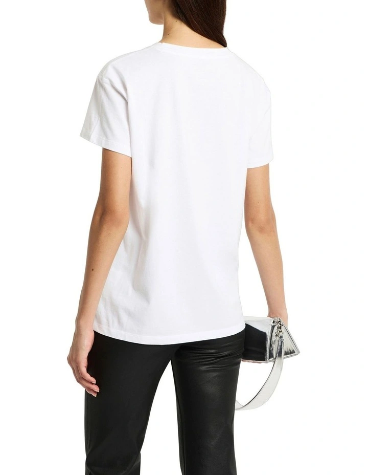 The Classics Logo Tee in Ivory/Black image 5