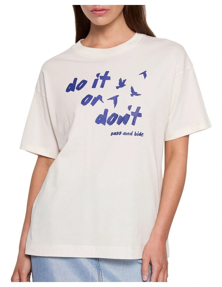 Free Bird Tee in Pearl image 1