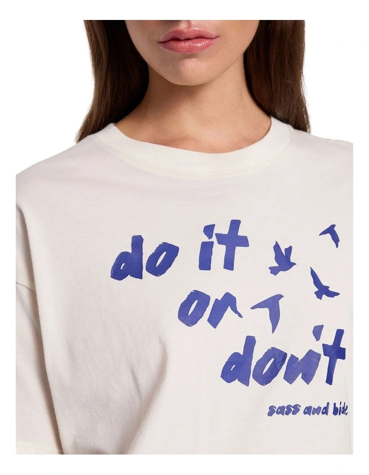 Free Bird Tee in Pearl image 3