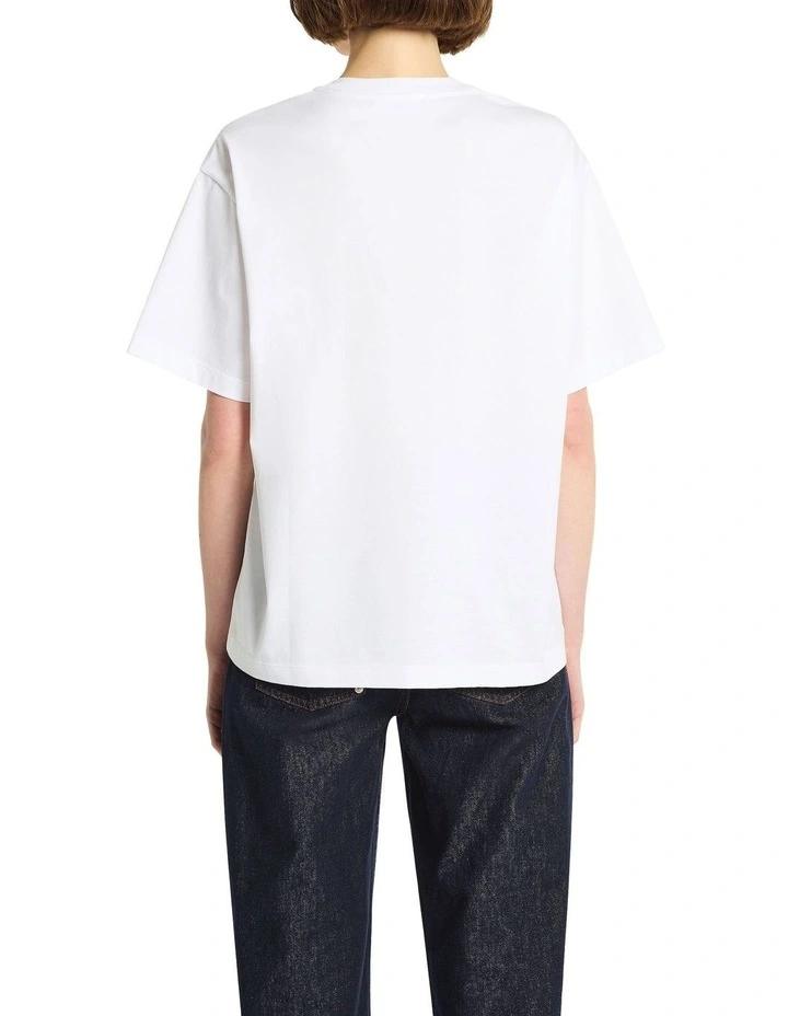 Laced Lips Tee in Bright White image 2