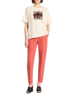 Laced Lips Tee in Baby Blossom