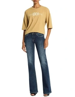 Ryder Logo Tee in Honey/Daisy