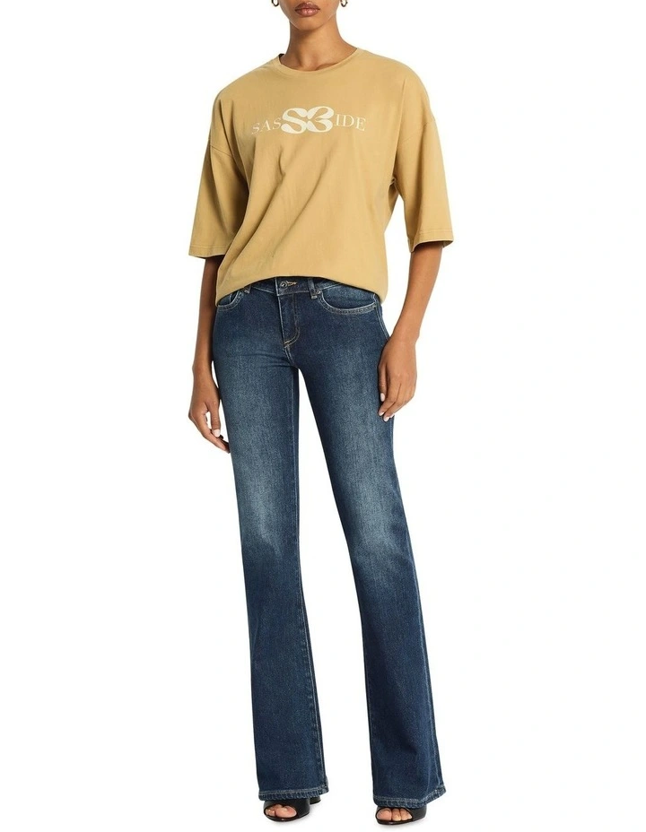 Ryder Logo Tee in Honey/Daisy image 1