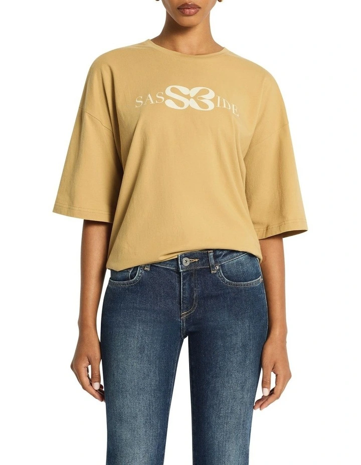 Ryder Logo Tee in Honey/Daisy image 2
