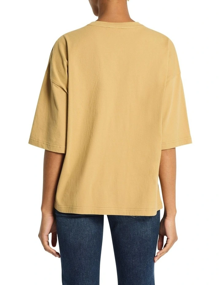 Ryder Logo Tee in Honey/Daisy image 3