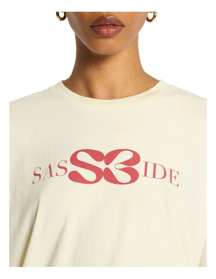 Ryder Logo Tee in Eldaweiss/Gogi Berry image 5