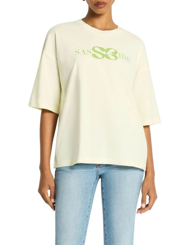 Ryder Logo Tee in Daisy/Edamane image 2
