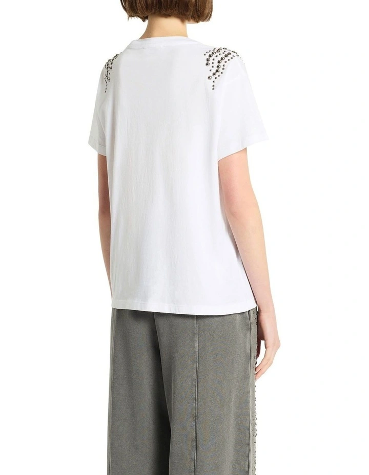 Raceway Tee in White image 2