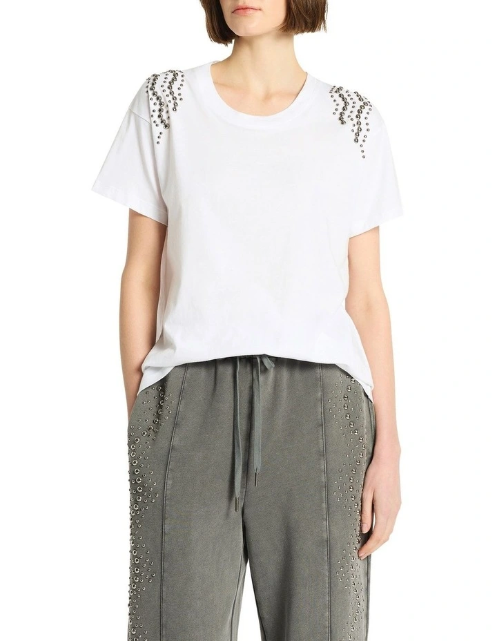 Raceway Tee in White image 3