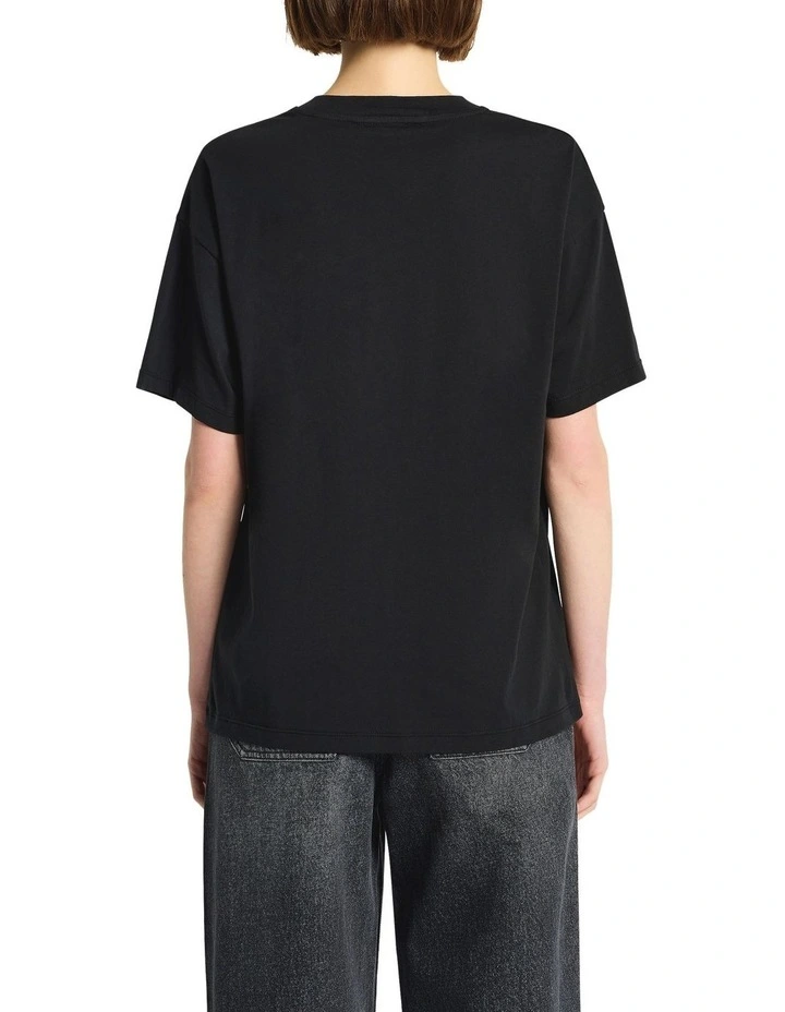 Loophole Tee in Black image 2