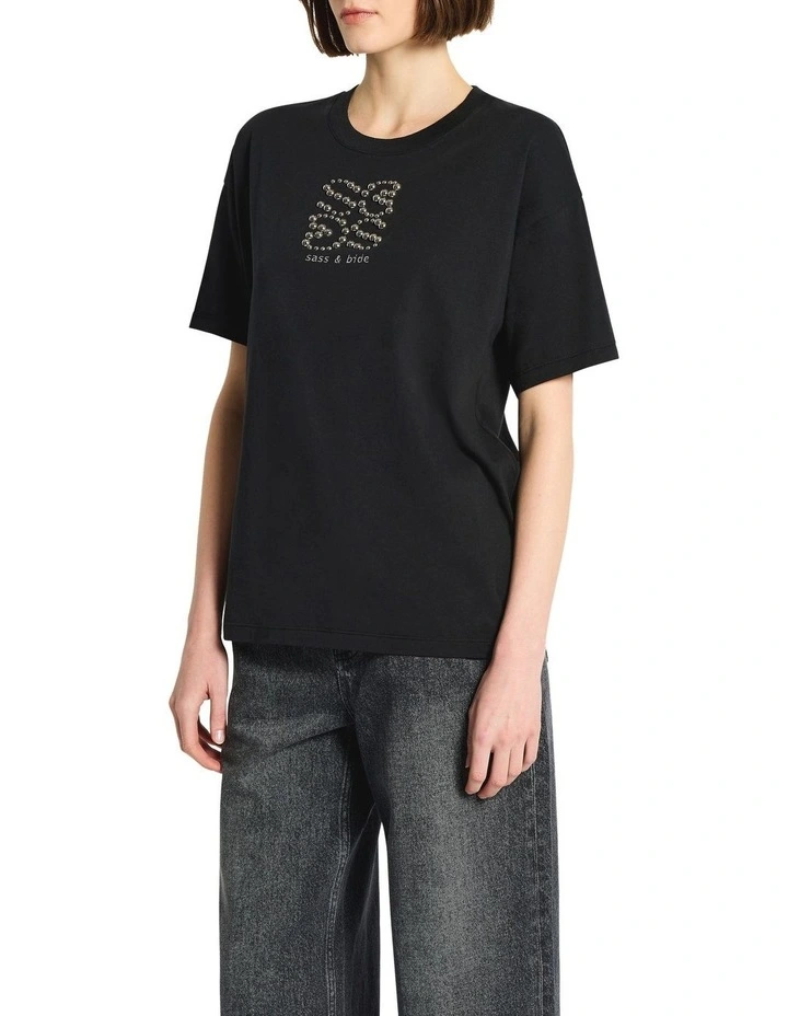 Loophole Tee in Black image 3