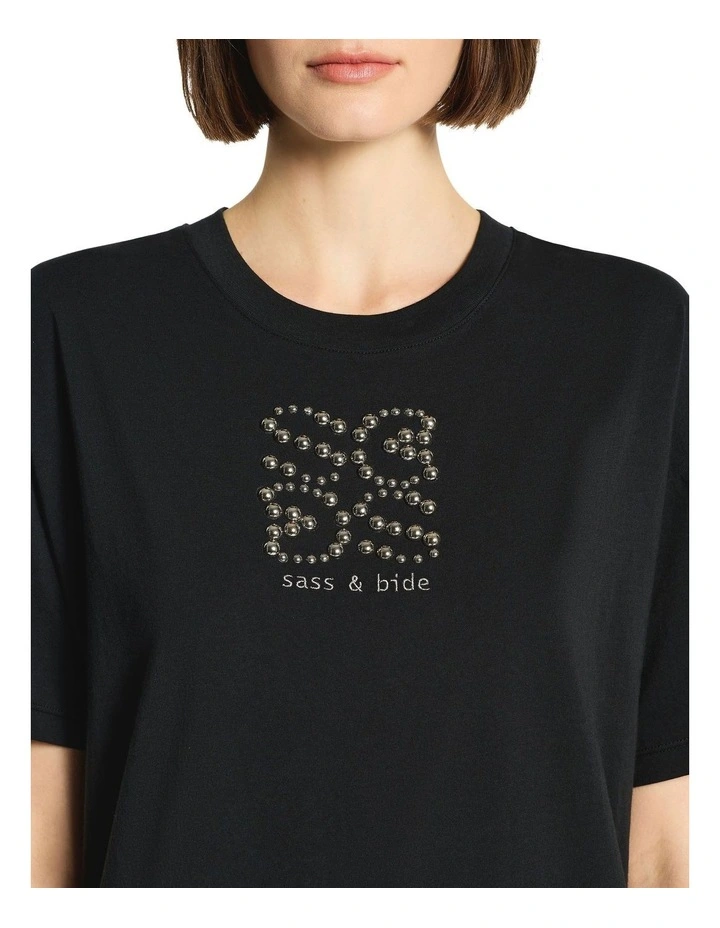 Loophole Tee in Black image 4