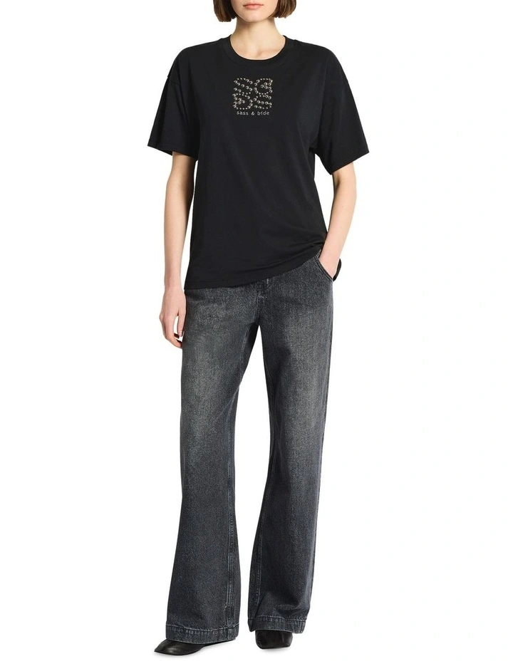 Loophole Tee in Black image 5