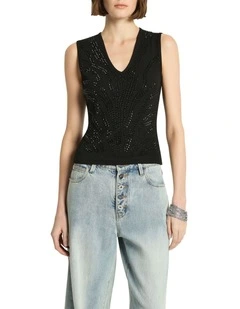 Dionysus Tank in Black