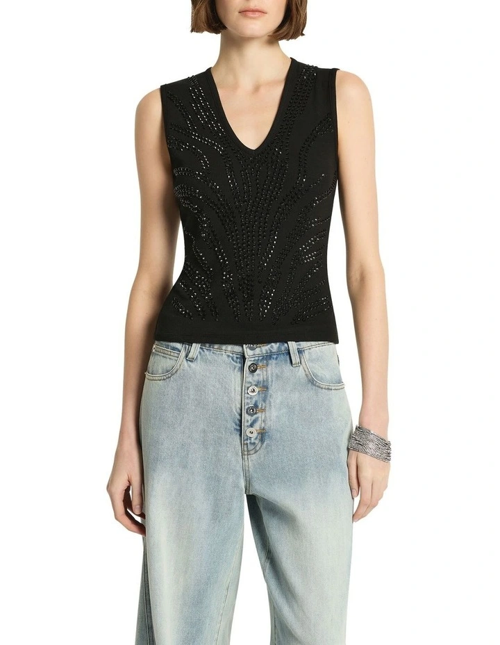 Dionysus Tank in Black image 1