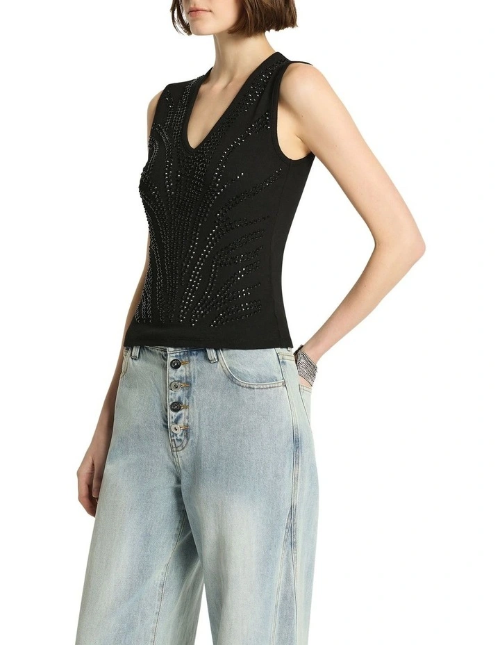 Dionysus Tank in Black image 4