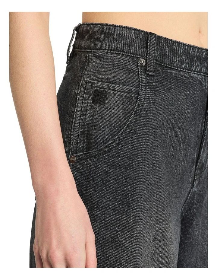 The Runaways Wide Leg Jean in Washed Black image 3