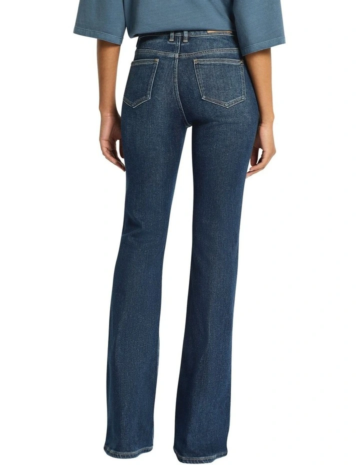 Vintage Mid Rise Bootleg Jean in Indigo image 4