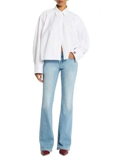 Vintage Low Rise Bootleg Jean in Washed Indigo