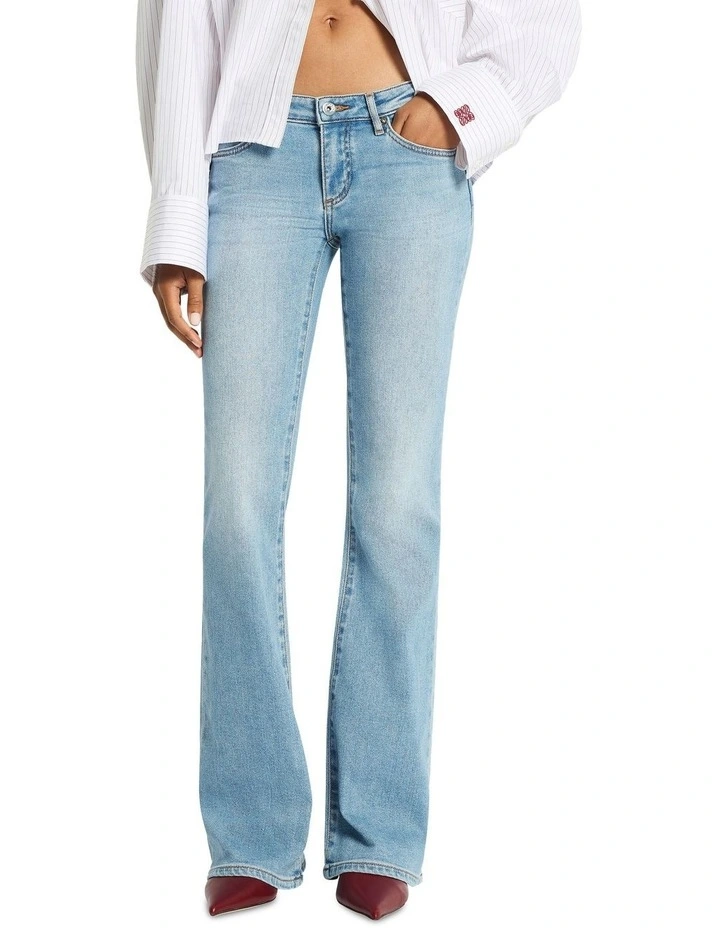 Vintage Low Rise Bootleg Jean in Washed Indigo image 2